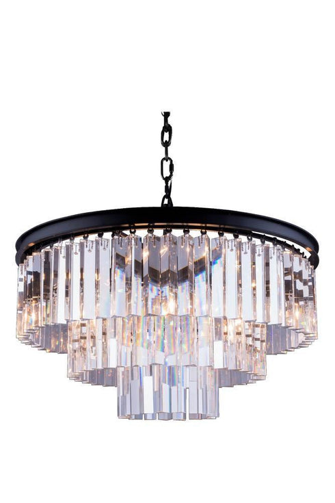 Elegant Lighting Sydney 9 Light Pendant Model: 1201D26MB/RC