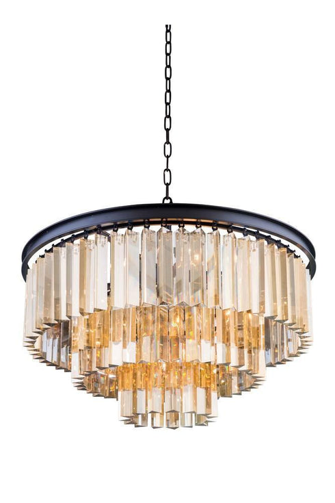 Elegant Lighting Sydney 9 Light Pendant Model: 1201D26MB/RC