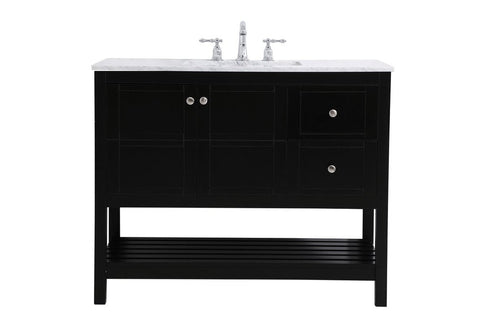 Elegant Lighting Thalen 42 Inch Single Bathroom Vanity In Gray Model: VF16542GR