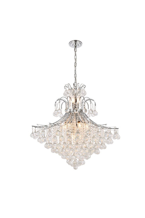 Elegant Lighting Toureg 16 Light Foyer Light Model: V8005G31C/SS