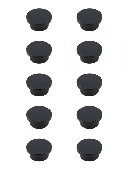 Elegant Decor Trovon 1.6 Inch Diameter Matte Black Oversize Model: KB2009-MB-10PK