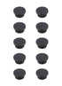 Elegant Decor Trovon 1.6 Inch Diameter Matte Black Oversize Model: KB2009-MB-10PK