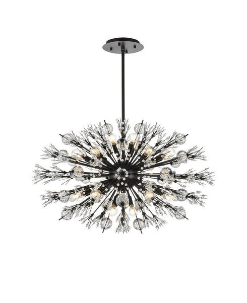 Elegant Lighting Vera 24 Light Pendant Model: 2500D36BK