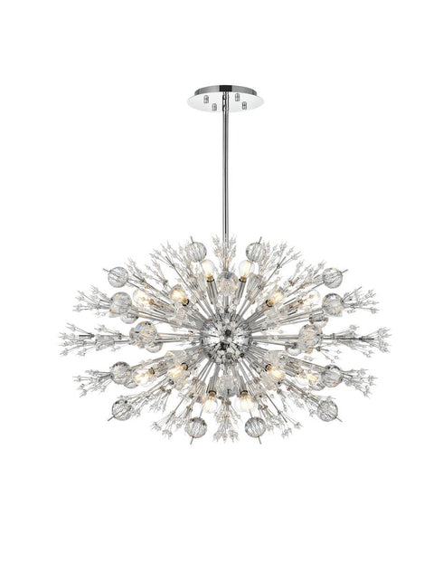 Elegant Lighting Vera 24 Light Pendant Model: 2500D36BK