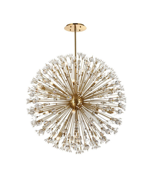 Elegant Lighting Vera 34 Light Pendant Model: 2500D50SG