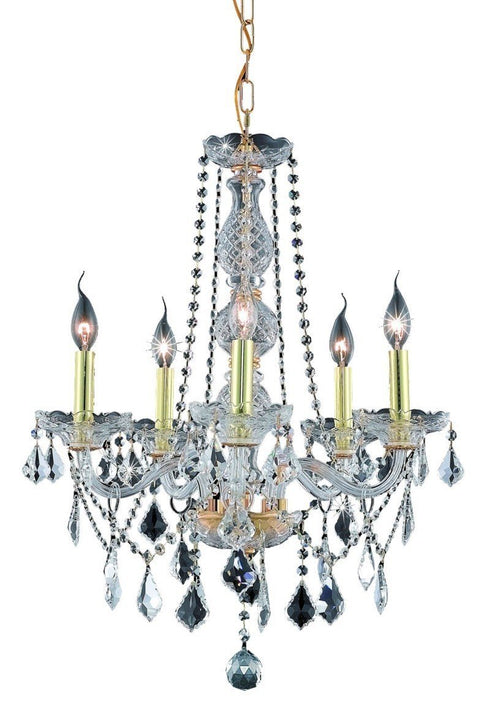 Elegant Lighting Verona 5 Light Chandelier Model: V7855D21C/RC