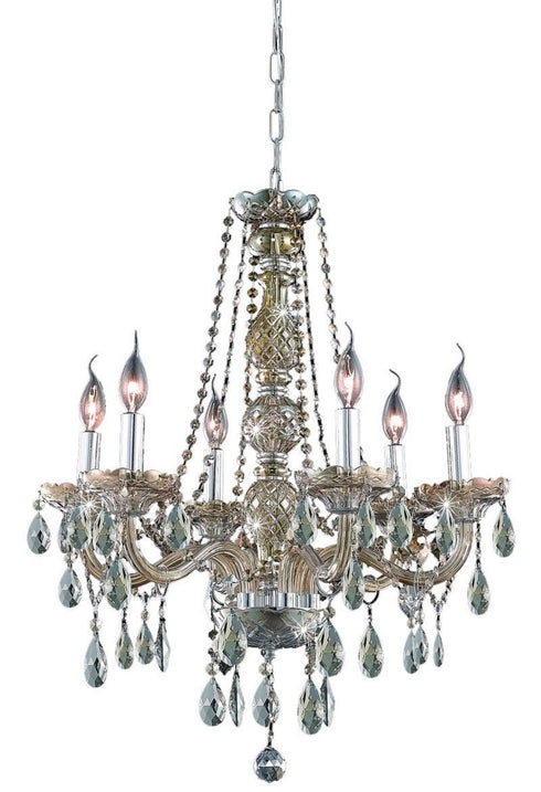 Elegant Lighting Verona 6 Light Chandelier Model: 7956D24G/RC