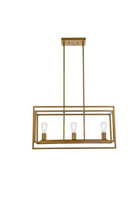 Living District Voir 3 Light Pendant Model: LD7056D32BK