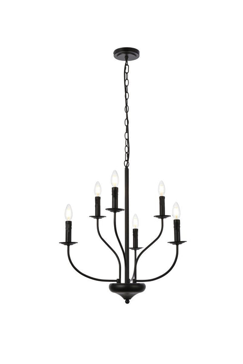 Living District Westley 6 Light Pendant Model: LD7046D24BR