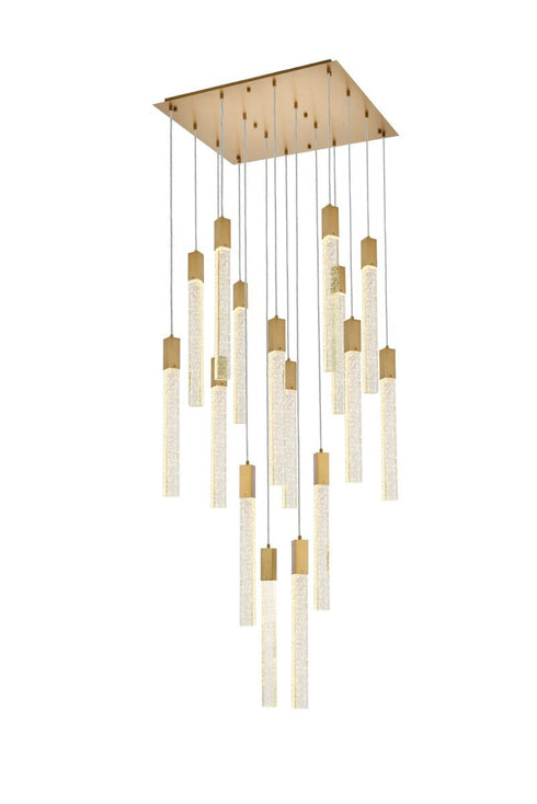 Elegant Lighting Weston 16 Light Pendant Model: 2066G30BK
