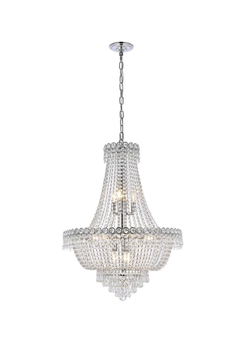 Elegant Lighting Wiley 12 Light Chandelier Model: V1900D24C/RC
