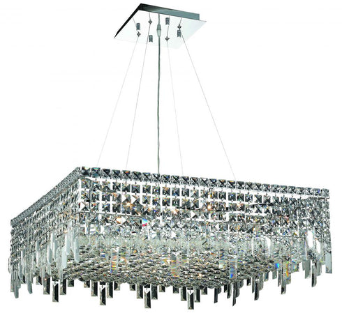 Elegant Lighting 12 Light Maxime 12 Light Chrome Chandelier Clear Royal Model: V2033D20C/RC