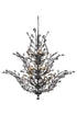 Elegant Lighting 18 Light Orchid 18 Light Dark Bronze Chandelier Clear Model: V2011G41DB/RC