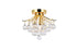 Elegant Lighting Wiley 3 Light Flush Mount Model: V8000F12C/EC