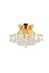 Elegant Lighting Wiley 3 Light Flush Mount Model: V8000F12C/EC