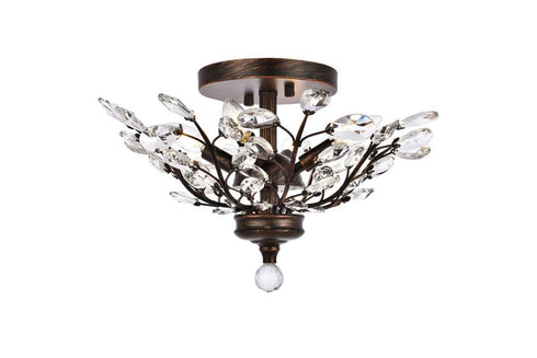 Elegant Lighting Wiley 4 Light Flush Mount Model: V2011F20DB/RC