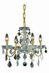 Elegant Lighting Wiley 4 Light Pendant Model: V2015D17C/RC