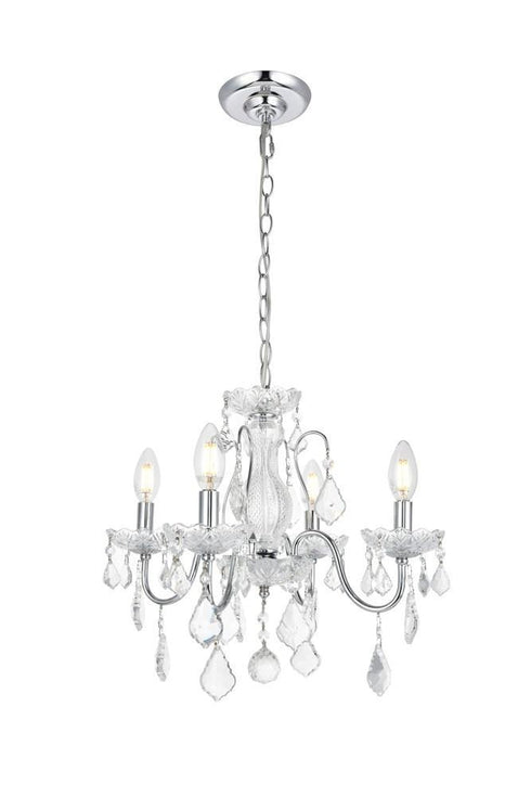 Elegant Lighting Wiley 4 Light Pendant Model: V2015D17C/RC