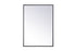 Elegant Decor Wyn Metal Mirror Medicine Cabinet Model: MR572028BLK