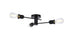 Living District Xavier 3 Light Flush Mount Model: LD7049F18BK