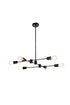 Living District Xavier 6 Light Pendant Model: LD7051D31BK