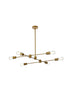 Living District Xavier 6 Light Pendant Model: LD7052D35BK