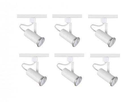Elitco Lighting Matte Frosted White Track Head 120v Fits R20 Model: TKH100MW-6PK