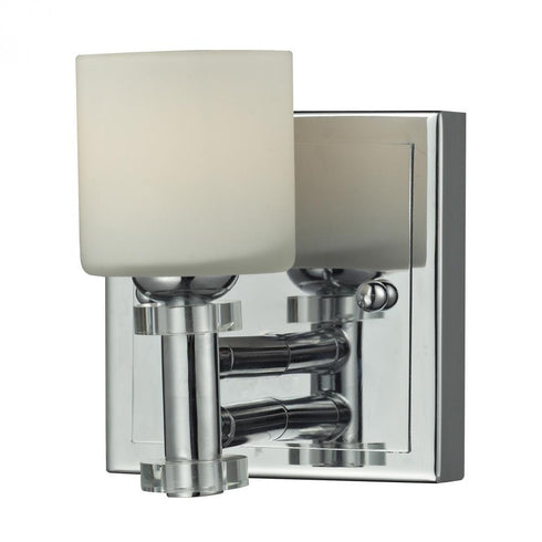 Elk 1 Light Glass Bath Bar In Chrome Finish Model: 84070/1