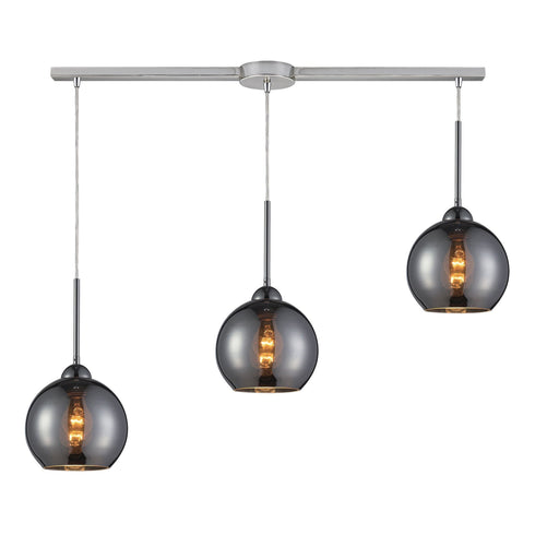 Elk 10240/3L-CHR Cassandra 3 Light Pendant In Polished Chrome