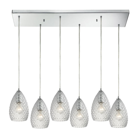 Elk Karma 6 Light Pendant Model: 10253/6RC-CL