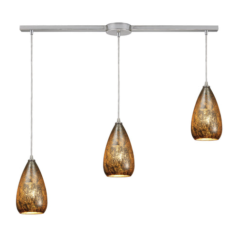 Elk 10254/3L Karma 3 Light Pendant In Satin Nickel