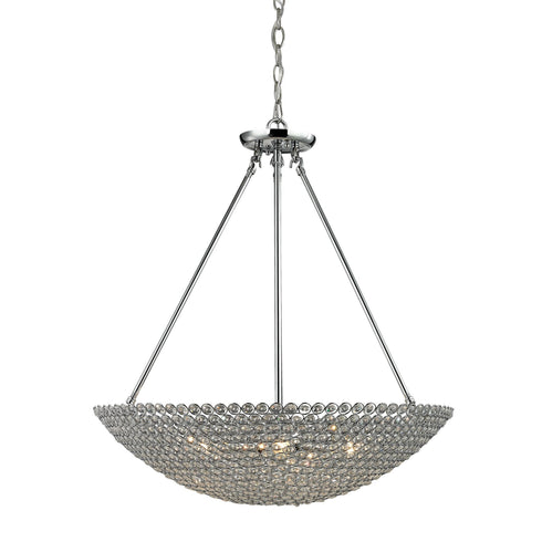 Elk Hammond 5 Light Chandelier In Polished Chrome Model: 10483/5