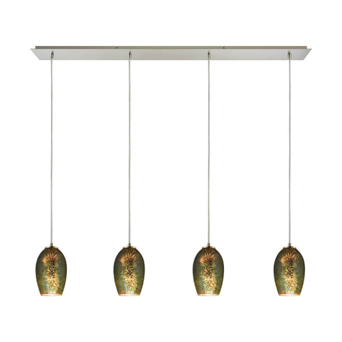 Elk 10506/4LP Illusions 4 Light Pendant In Satin Nickel