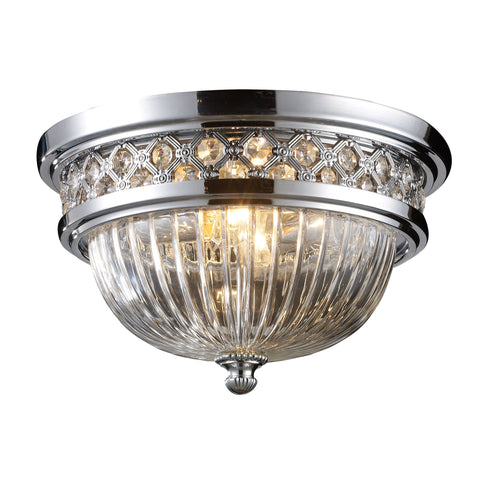 Elk 11225/2 Flushmounts 2 Light Flushmount In Polished Chrome