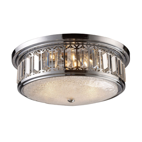Elk 11227/3 Flushmounts 3 Light Flushmount In Polished Chrome
