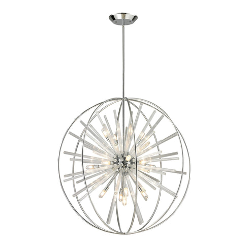 Elk 11563/15 Twilight 15 Light Pendant In Polished Chrome