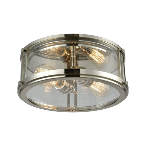 Elk 11850/2 Coby 2 Light Flush In Polished Nickel