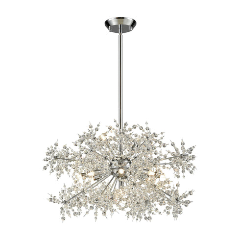 Elk 11894/11 Snowburst 11 Light Chandelier In Polished Chrome
