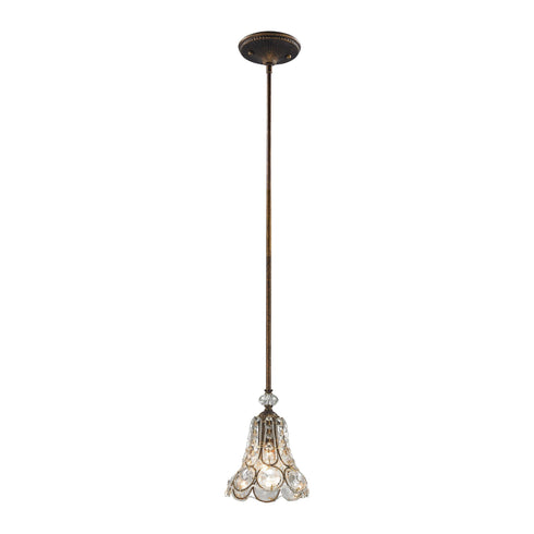 Elk 12031/1 Christina 1 Light Pendant In Mocha