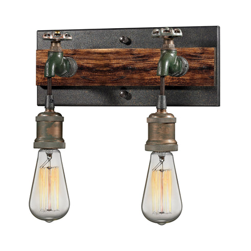 Elk Jonas 2 Light Vanity Lamp In Multi Tone Model: 14281/2
