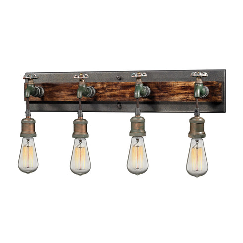 Elk 14283/4 Jonas 4 Light Vanity In Weathered Multitone