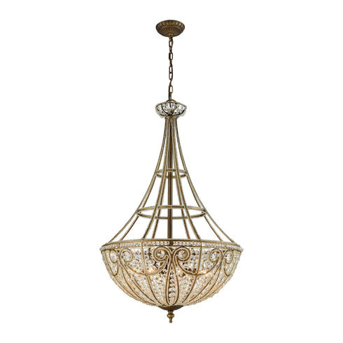 Elk 15966/8 Elizabethan 8 Light Pendant In Dark Bronze