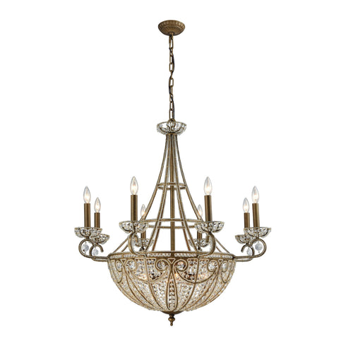 Elk 15968/8+6 Elizabethan 14 Light Chandelier In Dark Bronze