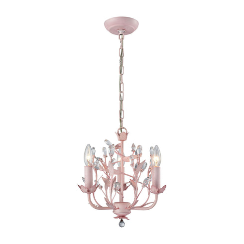 Elk 18152/3 Circeo 3 Light Chandelier In Light Pink