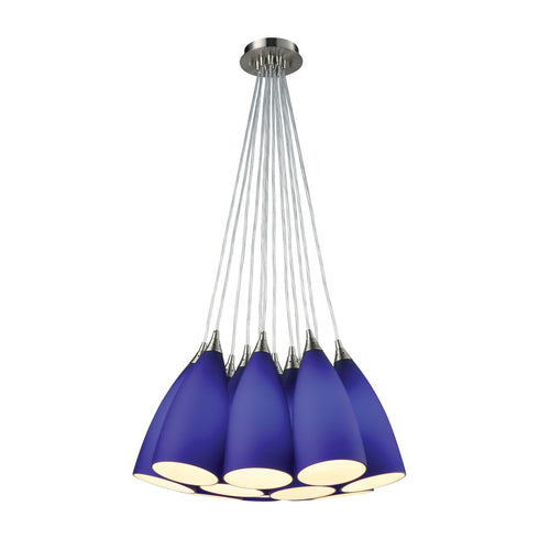 Elk 2581-12SR Vesta 12 Light Pendant In Satin Nickel