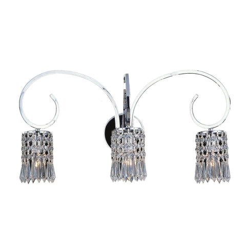Elk 2993/3 Optix 3 Light Wall Sconce In Chrome