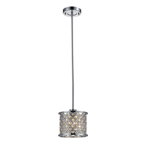 Elk 31102/1 Genevieve 1 Light Pendant In Polished Chrome