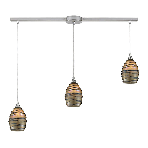 Elk 31142/3L Vines 3 Light Pendant In Satin Nickel