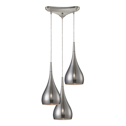 Elk 31341/3SN Lindsey 3 Light Pendant In Satin Nickel