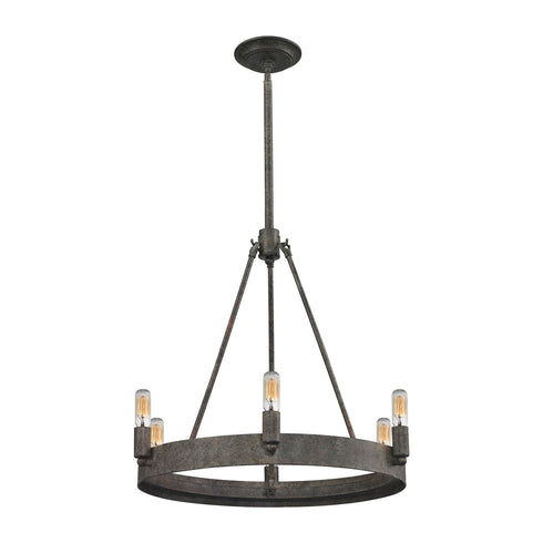 Elk 31820/6 Lewisburg 6 Light Chandelier In Malted Rust